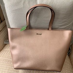 Kate Spade metallic tote bag